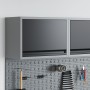 Gabinete de herramientas colgado en la pared, puerta a gas, 50x25x35 cm, negro von , Werkzeugschränke - Ref: Foro24-4103477, ...