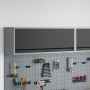 Gabinete de Herramientas Montado en la Pared con Puerta de Elevación a Gas Negro 100x25x35 cm by , Tool cabinets - Ref: Foro2...