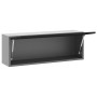 Gabinete de Herramientas Montado en la Pared con Puerta de Elevación a Gas Negro 100x25x35 cm by , Tool cabinets - Ref: Foro2...