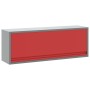 Armario de Herramientas Montado en Pared con Puerta de Elevación a Gas, Rojo, 100x25x35 cm by , Tool cabinets - Ref: Foro24-4...