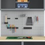 Tableros perforados 2 pcs con 8 accesorios gris 50x60 cm acero | Foro24.es | Tu tienda online para hogar, jardín y más Foro24.es