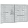 Tableros perforados 2 pcs con 8 accesorios gris 50x60 cm acero | Foro24.es | Tu tienda online para hogar, jardín y más Foro24.es