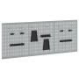 Tableros de Clavijas - Paquete de 3 con 15 accesorios, Gris, 50x60 cm, Acero von , Werkzeugorganisation und -lagerung - Ref: ...