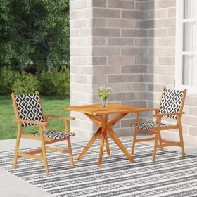 Garden dining set 3 pieces solid acacia wood by vidaXL, Garden sets - Ref: Foro24-3087137, Price: 250,43 €, Discount: %