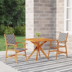 Juego de comedor de jardín 3 piezas madera maciza de acacia de vidaXL, Conjuntos de jardín - Ref: Foro24-3087137, Precio: 263...