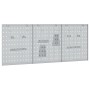 Tableros de Clavijas - Paquete de 3 con 15 accesorios, Gris, 50x60 cm, Acero von , Werkzeugorganisation und -lagerung - Ref: ...