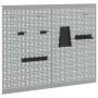 Tableros de Perforación 2 Pack con 8 Accesorios, Gris, 100x80 cm de Acero | Foro24.es | Tu tienda online para hogar, jardín y más Foro24.es