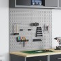 Tableros de Perforación 2 Pack con 8 Accesorios, Gris, 100x80 cm de Acero | Foro24.es | Tu tienda online para hogar, jardín y más Foro24.es