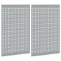 Tableros de Perforación 2 Pack con 8 Accesorios, Gris, 100x80 cm de Acero | Foro24.es | Tu tienda online para hogar, jardín y más Foro24.es