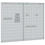 Tableros de Perforación 2 Pack con 8 Accesorios, Gris, 100x80 cm de Acero | Foro24.es | Tu tienda online para hogar, jardín y más Foro24.es
