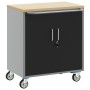 Gabinete de herramientas con ruedas y cerradura Negro 75x45x85 cm Acero by , Tool cabinets - Ref: Foro24-4103485, Price: 179,...