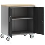 Gabinete de herramientas con ruedas y cerradura Negro 75x45x85 cm Acero by , Tool cabinets - Ref: Foro24-4103485, Price: 179,...