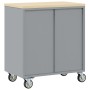 Gabinete de herramientas con ruedas y cerradura Negro 75x45x85 cm Acero by , Tool cabinets - Ref: Foro24-4103485, Price: 179,...