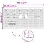 Tableros de Perforación 3 pcs con 15 Accesorios Gris 50x80 cm Acero by , Tool Organization and Storage - Ref: Foro24-4103484,...