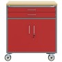 Gabinete de Herramientas con Ruedas y Cerradura Rojo 75x45x85 cm de Acero by , Tool cabinets - Ref: Foro24-4103488, Price: 19...