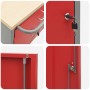 Gabinete de Herramientas con Ruedas y Cerradura Rojo 75x45x85 cm de Acero by , Tool cabinets - Ref: Foro24-4103488, Price: 19...
