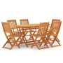 Klappbares Garten-Ess-Set 7-teilig Eukalyptusholz von vidaXL, Gartensets - Ref: Foro24-3087155, Preis: 385,87 €, Rabatt: %