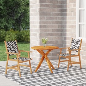 Juego de comedor de jardín 3 piezas madera maciza de acacia by vidaXL, Garden sets - Ref: Foro24-3087130, Price: 248,35 €, Di...