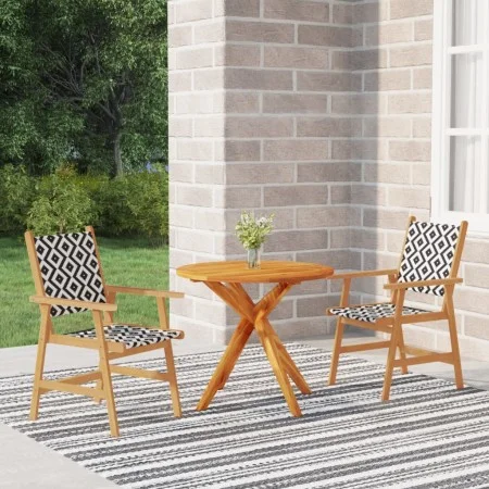 Juego de comedor de jardín 3 piezas madera maciza de acacia by vidaXL, Garden sets - Ref: Foro24-3087130, Price: 245,46 €, Di...