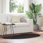 Alfombra negra 80x150 cm poliéster antideslizante