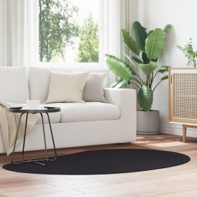 Alfombra de área negra 120x170 cm poliéster antideslizante de , Alfombras - Ref: Foro24-4103749, Precio: 68,46 €