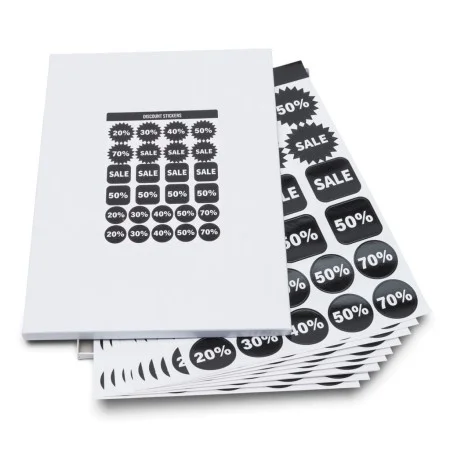rillprint Discount Sticker Assortment 10 Sheets x 5 Boxes by rillprint, labeling tape - Ref: Foro24-441044, Price: 28,62 €, D...