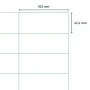 rillprint Etiquetas autoadhesivas 105x42,4 mm 1000 hojas blanco de rillprint, Etiquetas de dirección - Ref: Foro24-441035, Pr...