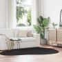 Alfombra 'HUARTE'de Pelusa Corta Suave y Lavable Negra 160x230 cm | Foro24.es | Tu tienda online para hogar, jardín y más Foro24.es