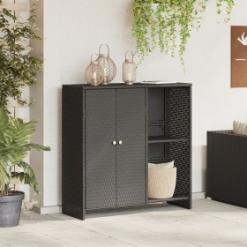 Gabinete de Almacenamiento Negro 100x36x102 cm