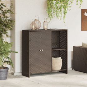 Armario de almacenamiento Marrón 100x36x102 cm Ratán von , Schränke und Lagerung - Ref: Foro24-4103822, Preis: 125,65 €, Raba...