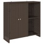 Armario de almacenamiento Marrón 100x36x102 cm Ratán von , Schränke und Lagerung - Ref: Foro24-4103822, Preis: 125,65 €, Raba...