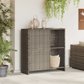Armario de Almacenamiento Gris 100x36x102 cm de Ratán von , Schränke und Lagerung - Ref: Foro24-4103823, Preis: 125,07 €, Rab...
