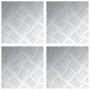 Placas de Aluminio a Rayas 4 pcs Antideslizantes 20x20 cm | Foro24.es | Tu tienda online para hogar, jardín y más Foro24.es