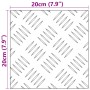 Placas de Aluminio a Rayas 4 pcs Antideslizantes 20x20 cm | Foro24.es | Tu tienda online para hogar, jardín y más Foro24.es