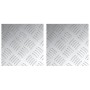 Placas de chequeo de aluminio 2 pcs Antideslizante 20x20 cm | Foro24.es | Tu tienda online para hogar, jardín y más Foro24.es