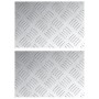 Placas de Aluminio Antideslizantes con Diseño en Cuadrícula 2 pcs 30x20 cm | Foro24.es | Tu tienda online para hogar, jardín y más Foro24.es