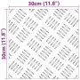 Placas Acanaladas de Aluminio - 2 piezas, Antideslizantes, 30x30 cm | Foro24.es | Tu tienda online para hogar, jardín y más Foro24.es
