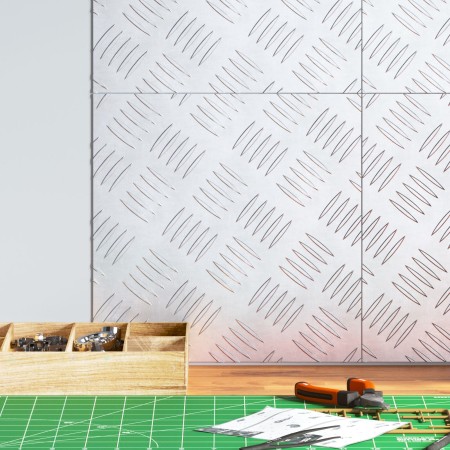 Placas de Aluminio 4 piezas Antideslizante 30x30 cm | Foro24.es | Tu tienda online para hogar, jardín y más Foro24.es