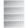Placas de Aluminio con Diseño de Tablero de Ajedrez 4 pcs Antideslizantes 100x30 cm | Foro24.es | Tu tienda online para hogar, jardín y más Foro24.es