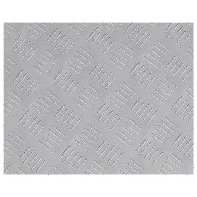 Placas de aluminio antideslizantes con diseño en