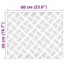 Placas de Aluminio con Relieve 4 pcs Antideslizantes 60x50 cm | Foro24.es | Tu tienda online para hogar, jardín y más Foro24.es