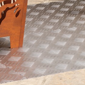 Placas de Aluminio VidaXL 4 pcs Antideslizantes