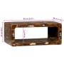 Cabinet para TV Multicolor 60x30x25 cm de Madera Sólida Recuperada | Foro24.es | Tu tienda online para hogar, jardín y más Foro24.es