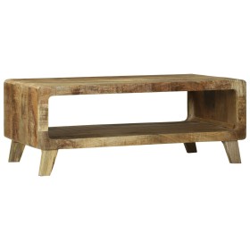 Mesa de Café 90x50x35 cm Madera Maciza Rústica