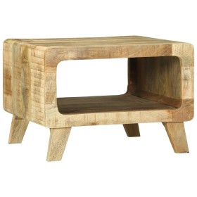 Mesa de Café 50x50x35 cm Madera de Mango Rugosa
