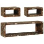 Set de Muebles de TV de 3 Piezas Multicolor de Madera Sólida Reciclada | Foro24.es | Tu tienda online para hogar, jardín y más Foro24.es