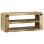 mueble de televisión 80x32x36 cm Madera Maciza de Mango | Foro24.es | Tu tienda online para hogar, jardín y más Foro24.es