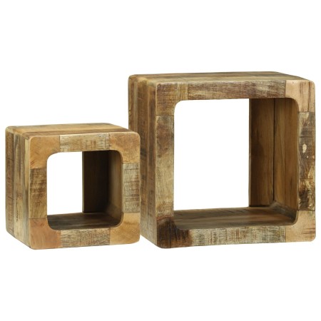 Unidad de TV 36x36x30 cm de Madera Sólida de Mango | Foro24.es | Tu tienda online para hogar, jardín y más Foro24.es