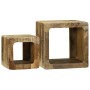 Unidad de TV 36x36x30 cm de Madera Sólida de Mango | Foro24.es | Tu tienda online para hogar, jardín y más Foro24.es