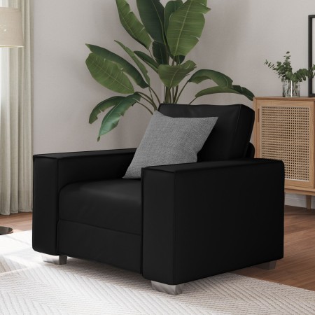 Sillón de Cuero Sintético Negro  - 59 cm | Foro24.es | Tu tienda online para hogar, jardín y más Foro24.es